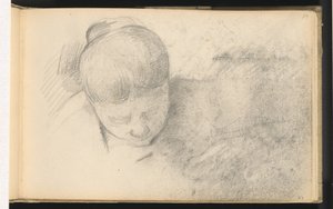 Frau, die sich nach vorne lehnt, 1890-1894