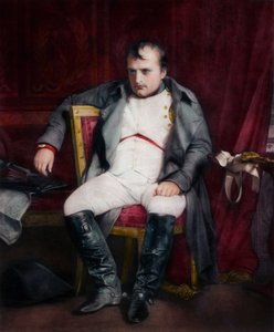 Napoleon in Fontainebleau während der ersten Abdankung - 31. März 1814, 1845