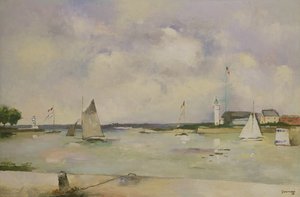 Eingang zum Hafen von Honfleur