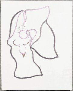 Frau-Blume (Zeichnung) von Paul Eluard