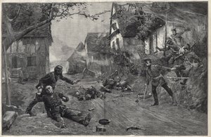Krieg von 1870-1871 - bei der Schlacht von Woerth (oder Schlacht von Froeschwiller Woerth, Froeschwiller-Woerth), 6. August