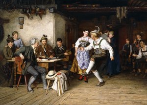 Innenraum einer Weinstube von Paul Felgentreff