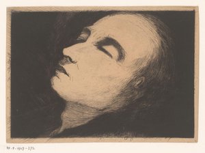 Porträt von Vincent van Gogh auf seinem Sterbebett von Paul Ferdinand Gachet