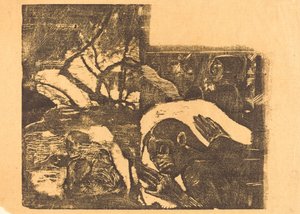 Eine Maori-Frau im Wald; Manao Tupapau (Sie wird von einem Geist heimgesucht) von Paul Gauguin