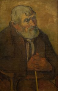 Alter Mann mit Stock von Paul Gauguin