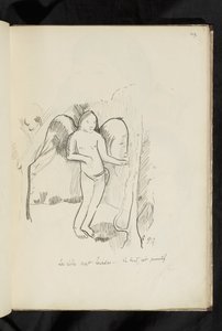 Avant et après - Zeichnung "Les ailes sont lourdes. Le tout est primitif" von Paul Gauguin