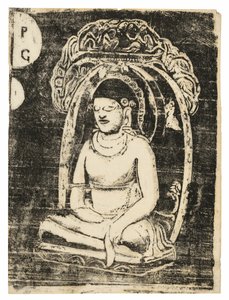 Buddha, aus der Suite der späten Holzschnittdrucke