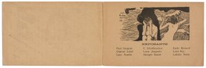 Katalog der Ausstellung von Gemälden der impressionistischen und synthetistischen Gruppe von Paul Gauguin