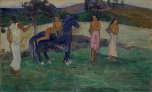 Komposition mit Figuren und einem Pferd, 1902