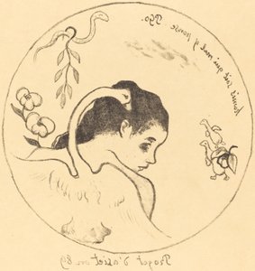 Entwurf für einen China-Teller, 1889 von Paul Gauguin