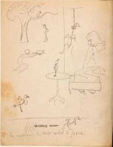 Zeichnung aus einem Album von Zeichnungen für den jungen Jacques Bousquet, 1889-90