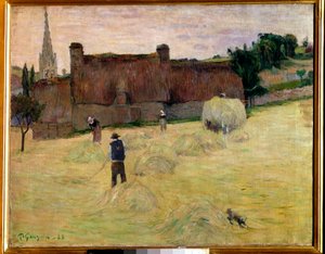 Heu in der Bretagne. Gemälde von Paul Gauguin (1848-1903) 1888 Paris, Musée d
