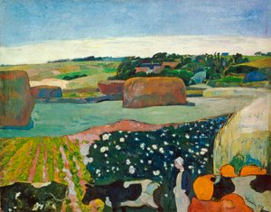 Heuhaufen in der Bretagne, 1890