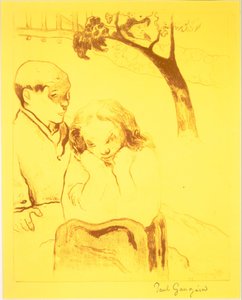 Menschliches Elend, aus der Volpini Suite: Dessins lithographiques, 1889 von Paul Gauguin