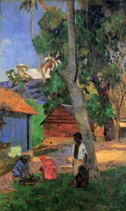 Hütten in Martinique, 1887 von Paul Gauguin