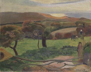 Landschaft aus der Bretagne von Paul Gauguin