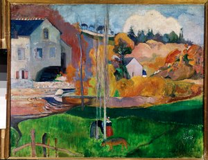 Landschaft in der Bretagne, die Mühle David