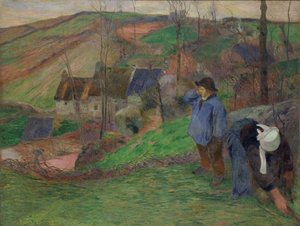 Landschaft der Bretagne von Paul Gauguin