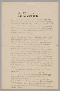 Le sourire: Ernsthafte Zeitschrift, Nov. 1899 von Paul Gauguin
