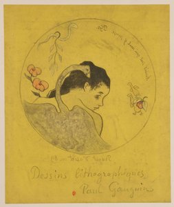 Léda: Entwurf für einen Teller von Paul Gauguin