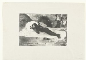 Liegendes Mädchen und Geister der Verstorbenen von Paul Gauguin
