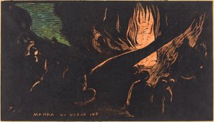 Mahna no Varua Ino (Der Teufel spricht) von Paul Gauguin