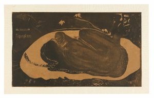 Manau tupapau (Sie denkt an den Geist oder der Geist denkt an sie), aus der Noa Noa Suite von Paul Gauguin