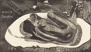 Manoa Tupapau Sie wird von einem Geist heimgesucht, 1894-1895 von Paul Gauguin