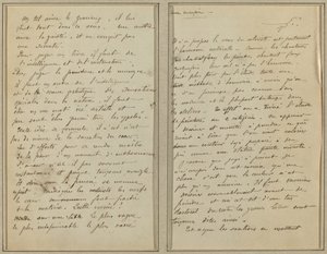 Manuskriptseiten [recto] von Paul Gauguin
