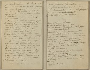 Manuskriptseiten [Rückseite] von Paul Gauguin
