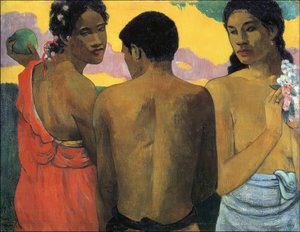 P. Gauguin, Drei Tahitianer von Paul Gauguin