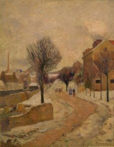 Pariser Vorort im Schnee von Paul Gauguin