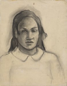 Porträt von Tehamana, 1891-93 von Paul Gauguin