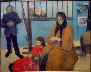 Schuffeneckers Werkstatt oder die Familie Schuffenecker (Öl auf Leinwand) von Paul Gauguin