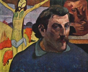 Selbstporträt mit dem gelben Christus, 1889, 1939