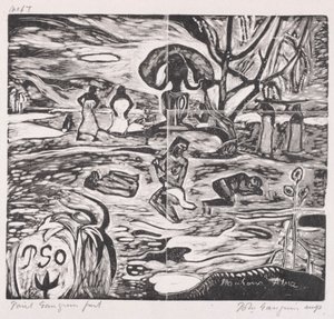 Tahitianische Serie: Opfergaben an einen Gott von Paul Gauguin