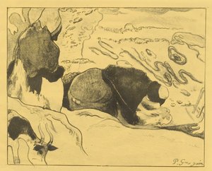 Die Wäscherinnen von Paul Gauguin