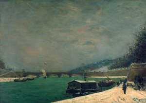 Die Seine in der Nähe der Pont de Jena, 1875 von Paul Gauguin
