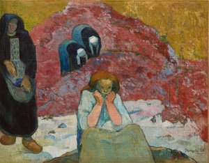 Die Weinlese, menschliches Elend, 1888 von Paul Gauguin