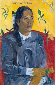 Vahine no te Tiare Frau mit einer Blume von Paul Gauguin