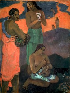 Frauen am Strand Die Mutterschaft, 1899 von Paul Gauguin