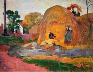 Gelbe Heuhaufen oder Goldene Ernte von Paul Gauguin