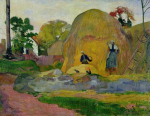 Gelbe Heuhaufen oder Goldene Ernte, 1889 von Paul Gauguin