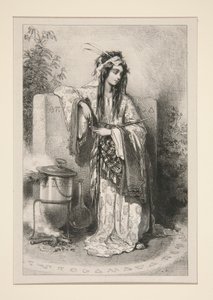 (?) (MAGICIENNE.) von Paul Gavarni