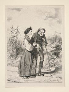(PIETE FILIALE.) von Paul Gavarni