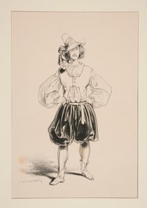 Bogenschütze. Filzhut von Paul Gavarni