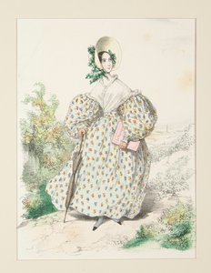 Auf dem Land. Juli 1835. Kleid aus Jaconas