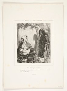 Im Namen dieser Lieben, die Ihr Alter trösten werden, Madame, haben Sie Mitleid mit mir! von Paul Gavarni