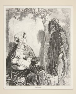 Im Namen dieser Lieben, die Ihr Alter trösten werden, Madame, haben Sie Mitleid mit mir! von Paul Gavarni