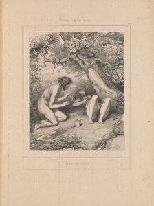 Vor der Sünde, aus der Serie Szenen des intimen Lebens von Paul Gavarni